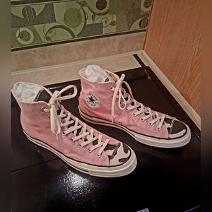 Custom Converse Chuck Taylor High Top – Pink Cow Print 💖🐄